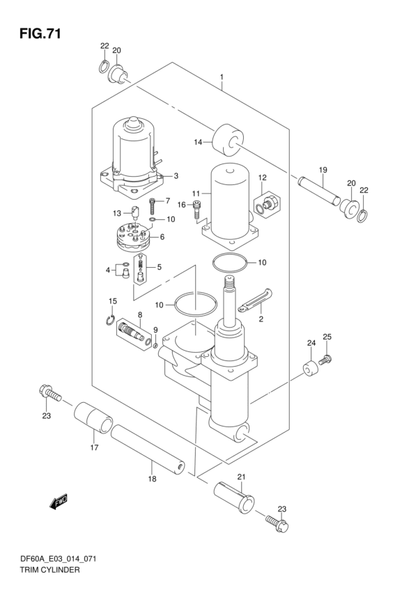 Trim Cylinder (DF60AVT E03)
