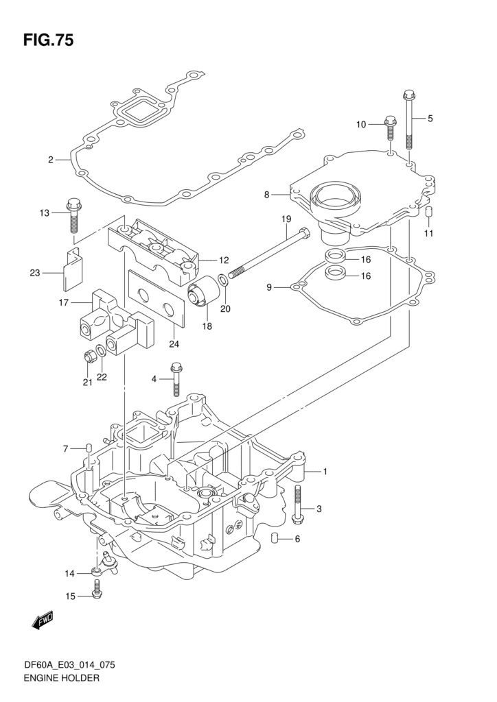 Engine Holder (DF60A E03)