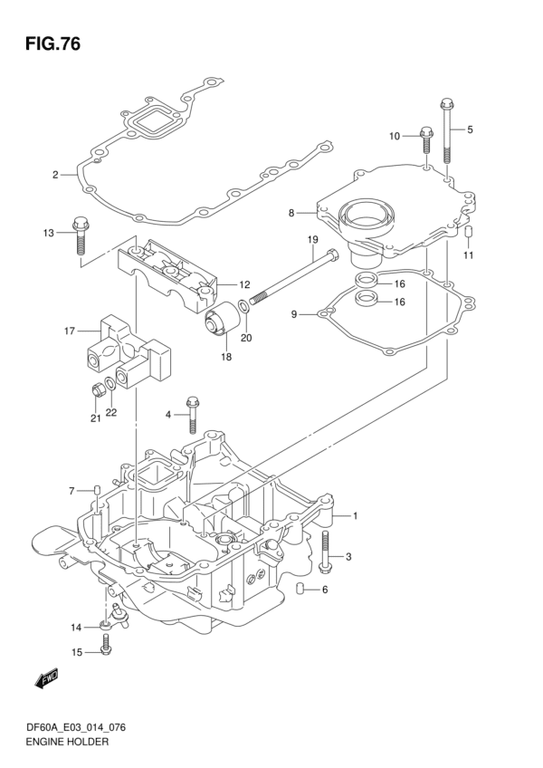 Engine Holder (DF50AVT E03)