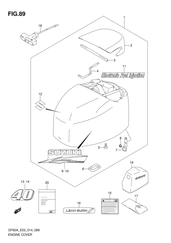 Engine Cover (DF40A E03)