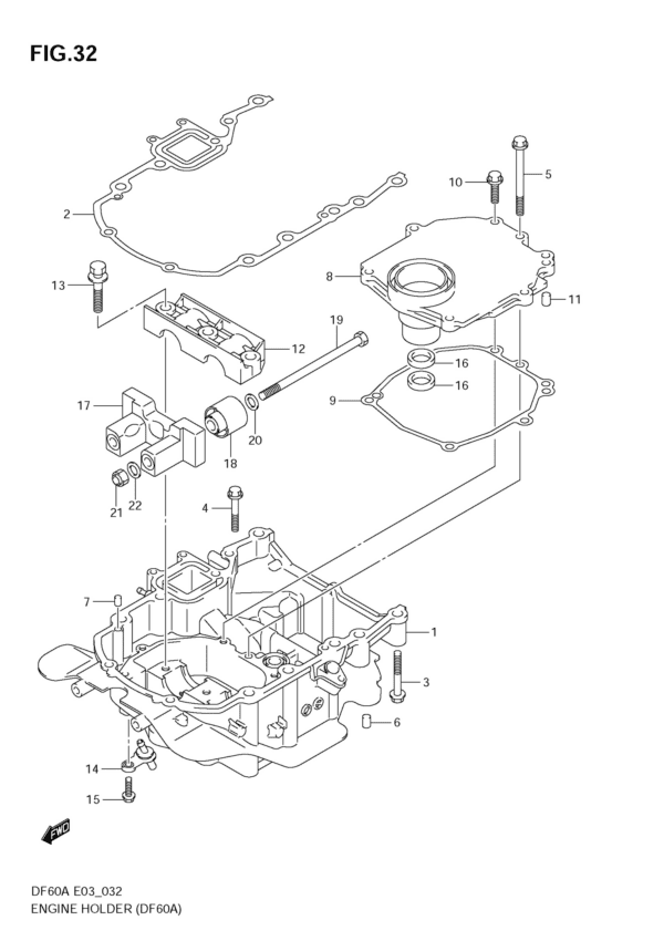 Engine Holder (DF60A)