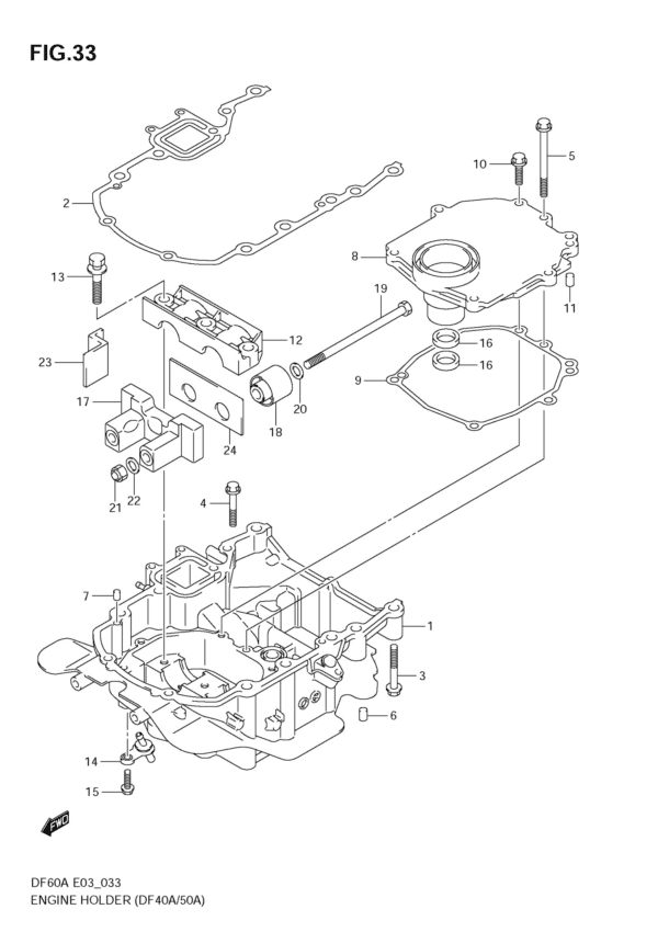 Engine Holder (DF40A/50A)