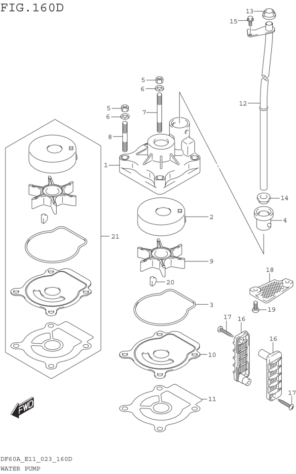 Water Pump ((DF60A DF60AQH DF60ATH):E40)