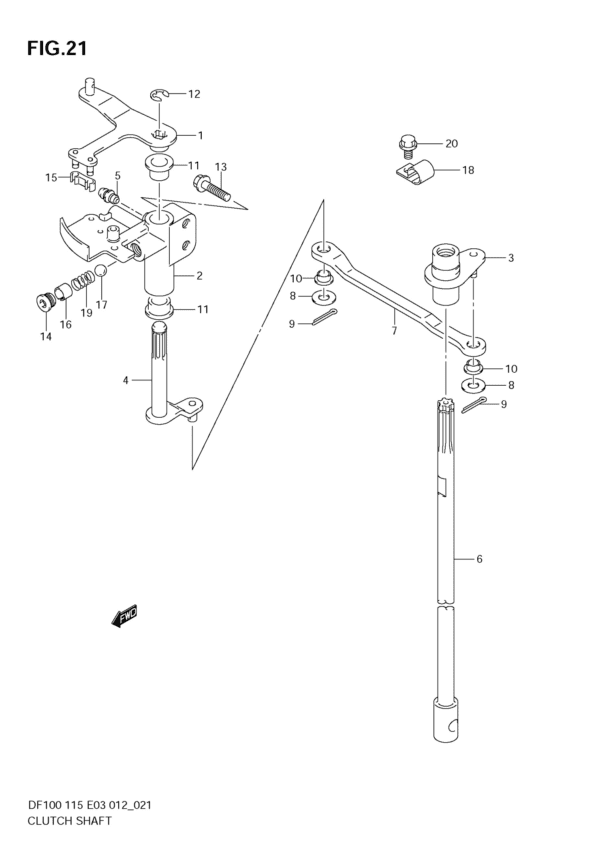 Clutch Shaft (DF100T)