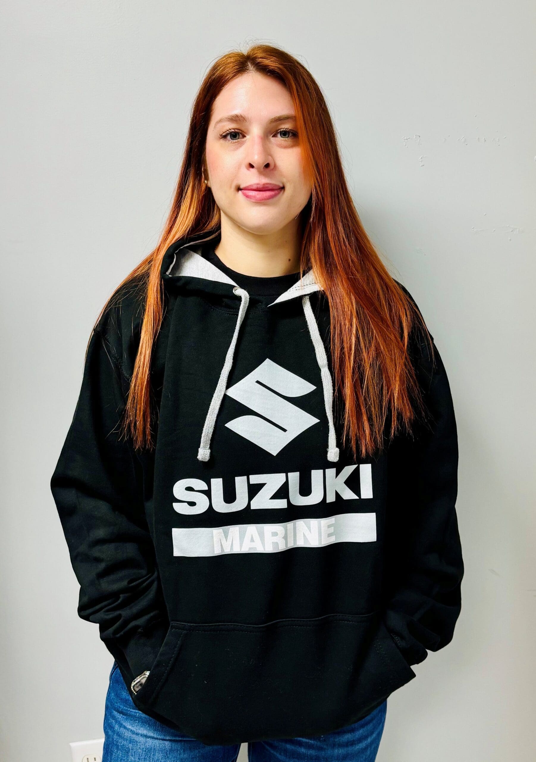 Suzuki Marine Black Pullover Hoodie | Precision Marine
