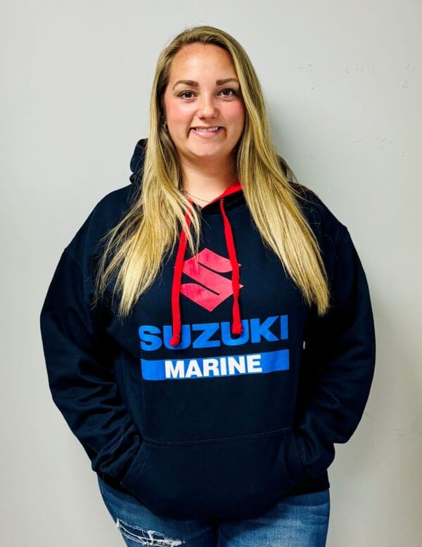 Suzuki Marine Blue Pullover Hoodie