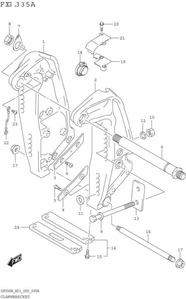 Clamp Bracket (DF350A DF325A DF300B)