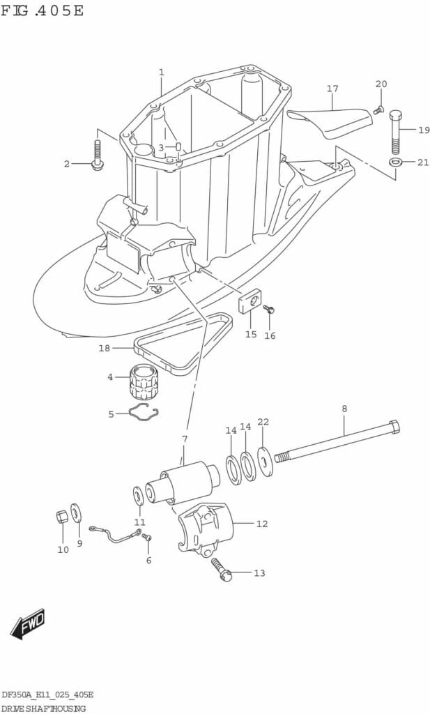 Drive Shaft Housing ((DF350AMD DF300BMD):L-TRANSOM)