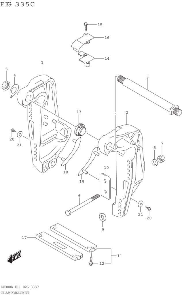 Clamp Bracket (L-Transom)