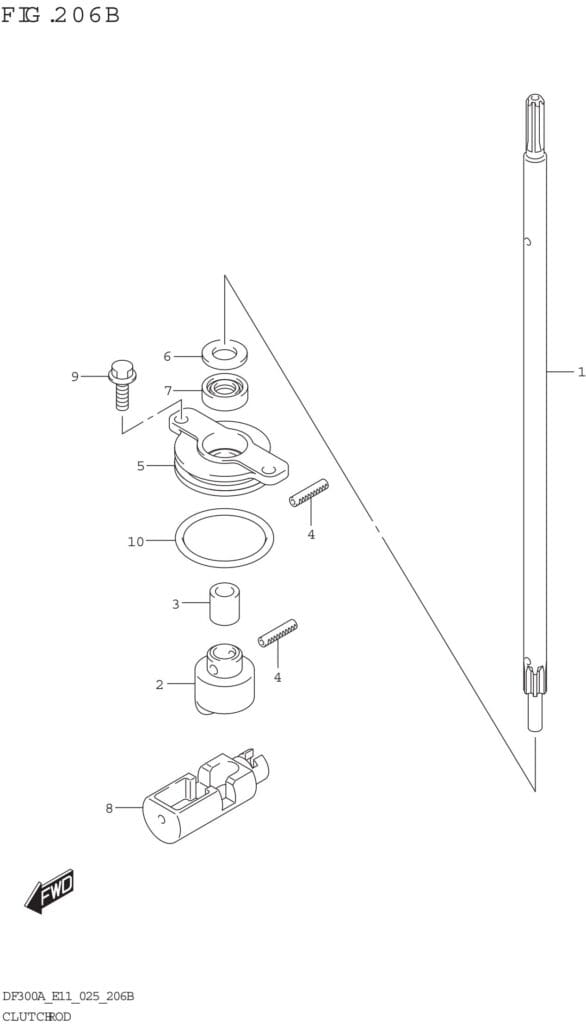 Clutch Rod (DF250ATSS)