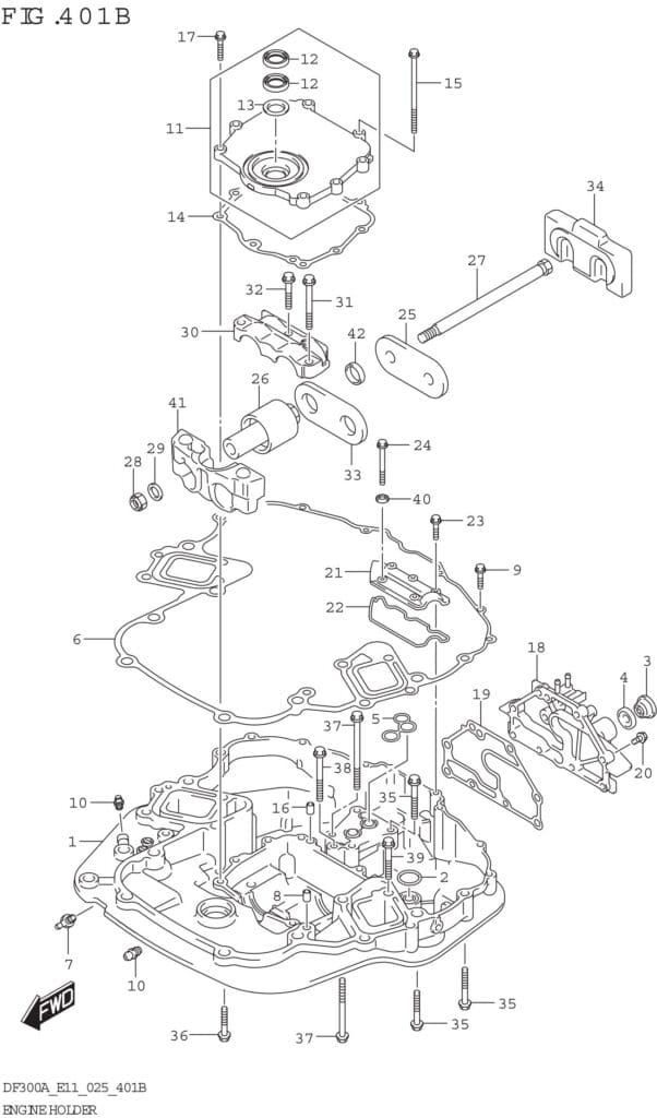 Engine Holder (DF250ATSS)