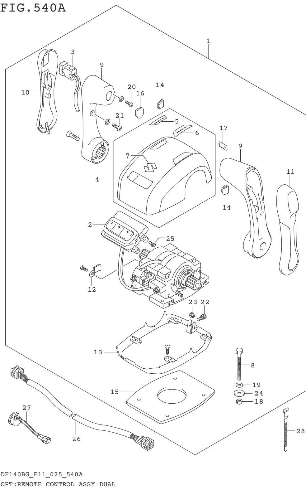 OPT:Remote Control Assy Dual | Precision Marine