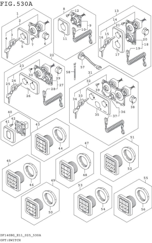 DF115BG,BZG,140BG,BZG-540001~ OPT:SWITCH