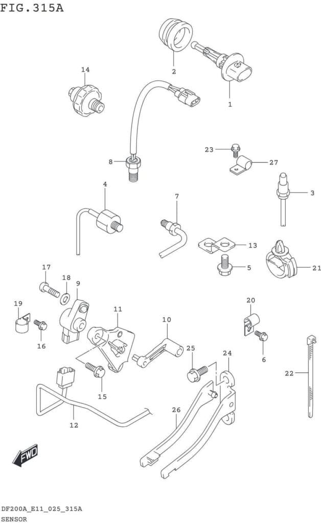 DF150AT,AZ,AS,175AT,AZ,200AT,AZ-540001~ SENSOR