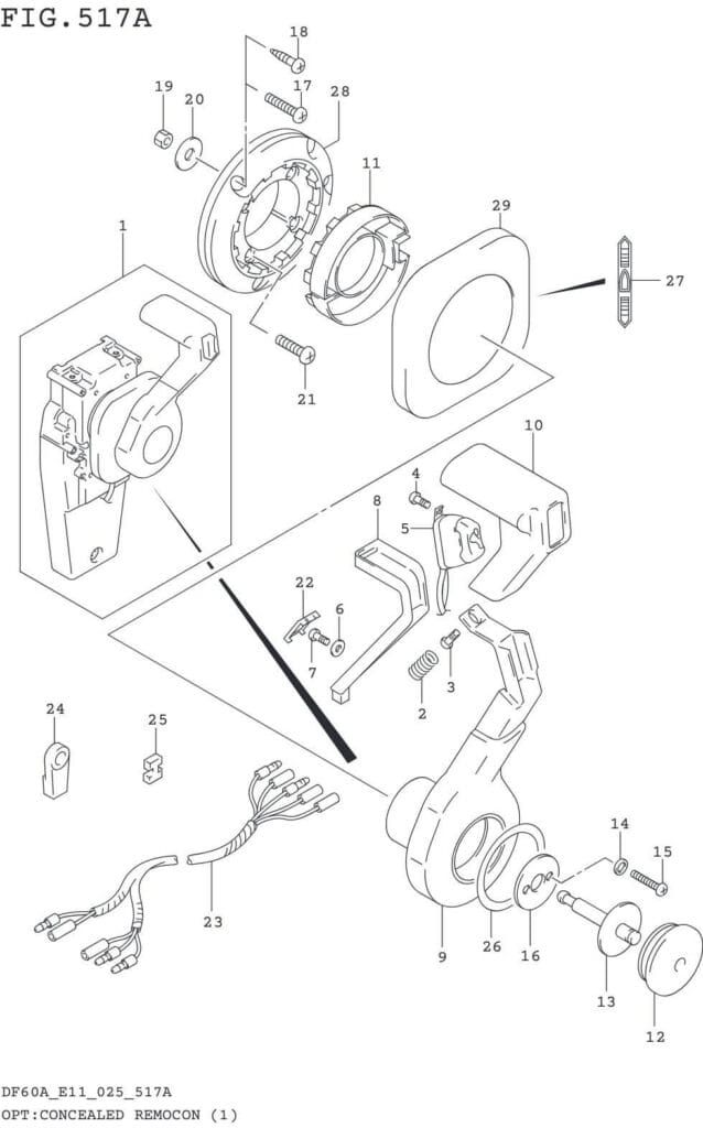 DF40AT,AQH,ATH,AST,50AT,ATH,AVT,60AT,AQH,ATH,AVT-540001~ OPT:CONCEALED REMOCON (1) (SEE NOTE)
