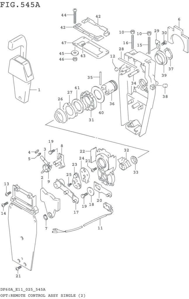 DF40AT,AQH,ATH,AST,50AT,ATH,AVT,60AT,AQH,ATH,AVT-540001~ OPT:REMOTE CONTROL ASSY SINGLE (2)
