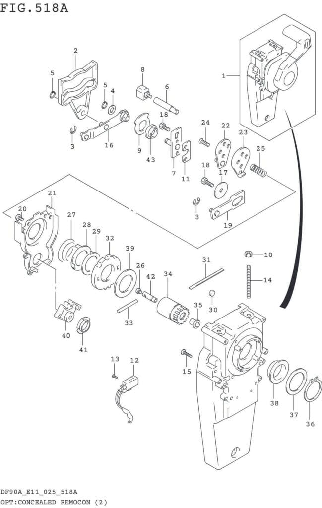 DF70AT,ATH,75AT,80AT,90AT,ATH,AWQH,100BT-540001~ OPT:CONCEALED REMOCON (2) (SEE NOTE)