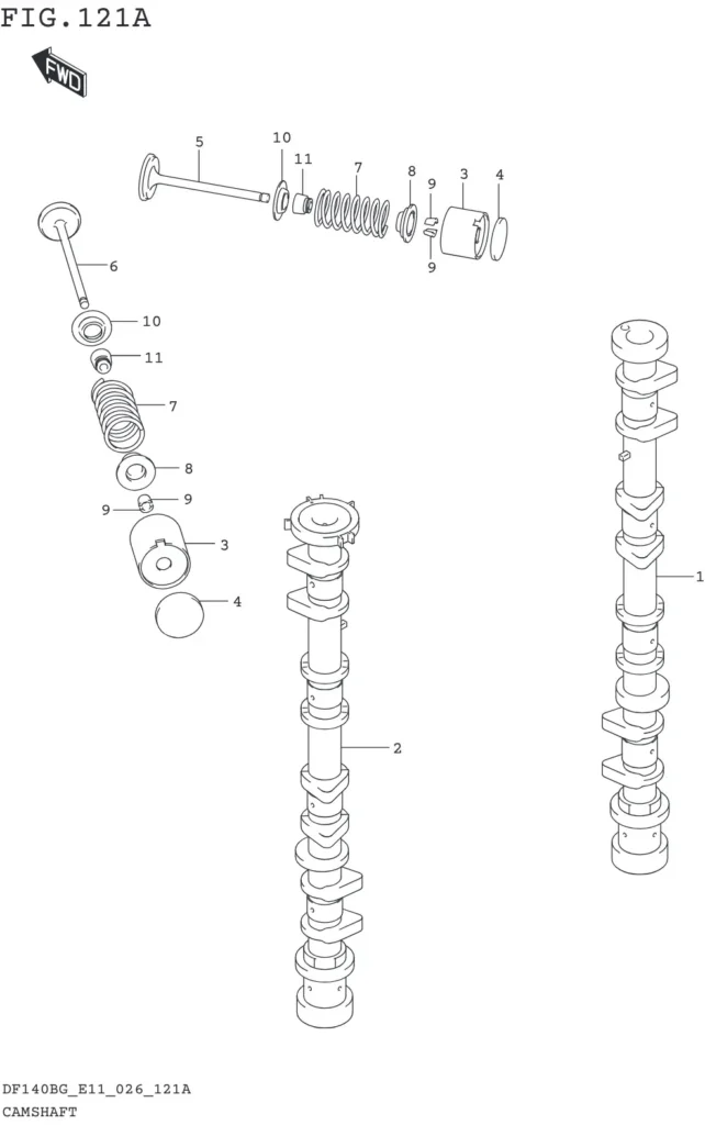 DF115BG,BZG,140BG,BZG-640001~ CAMSHAFT