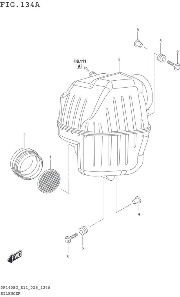 DF115BG,BZG,140BG,BZG-640001~ SILENCER