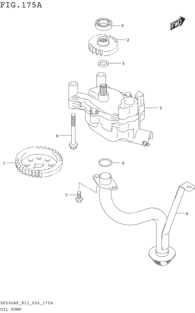 DF150AP,175AP,200AP-640001~ OIL PUMP