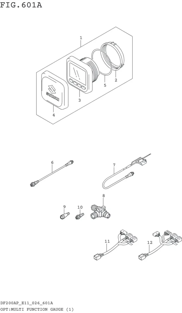 DF150AP,175AP,200AP-640001~ OPT:MULTI FUNCTION GAUGE (1)(E11)