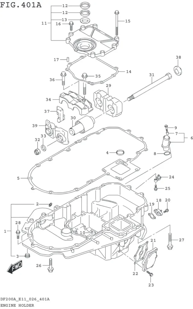 DF150AT,AZ,175AT,AZ,200AT,AZ-640001~ ENGINE HOLDER