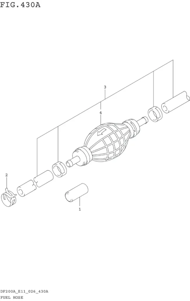 DF150AT,AZ,175AT,AZ,200AT,AZ-640001~ FUEL HOSE