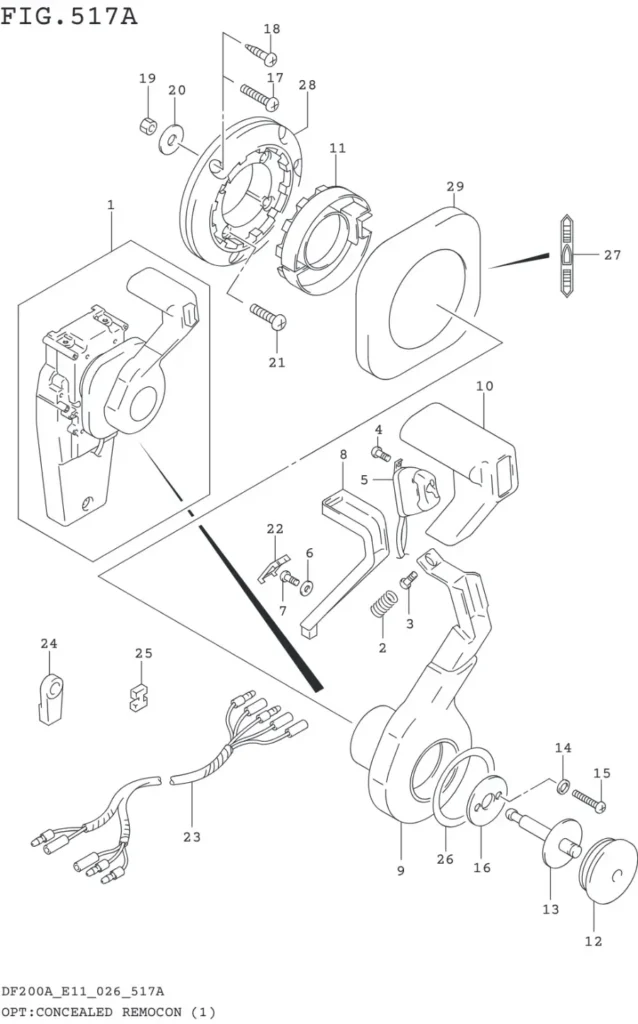 DF150AT,AZ,175AT,AZ,200AT,AZ-640001~ OPT:CONCEALED REMOCON (1)