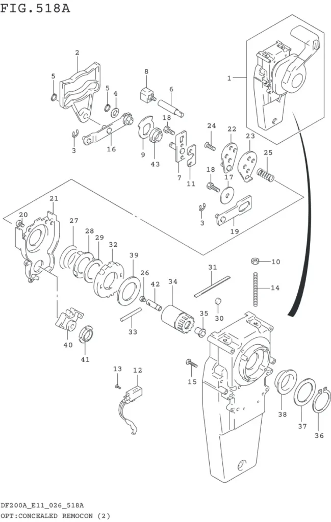 DF150AT,AZ,175AT,AZ,200AT,AZ-640001~ OPT:CONCEALED REMOCON (2)