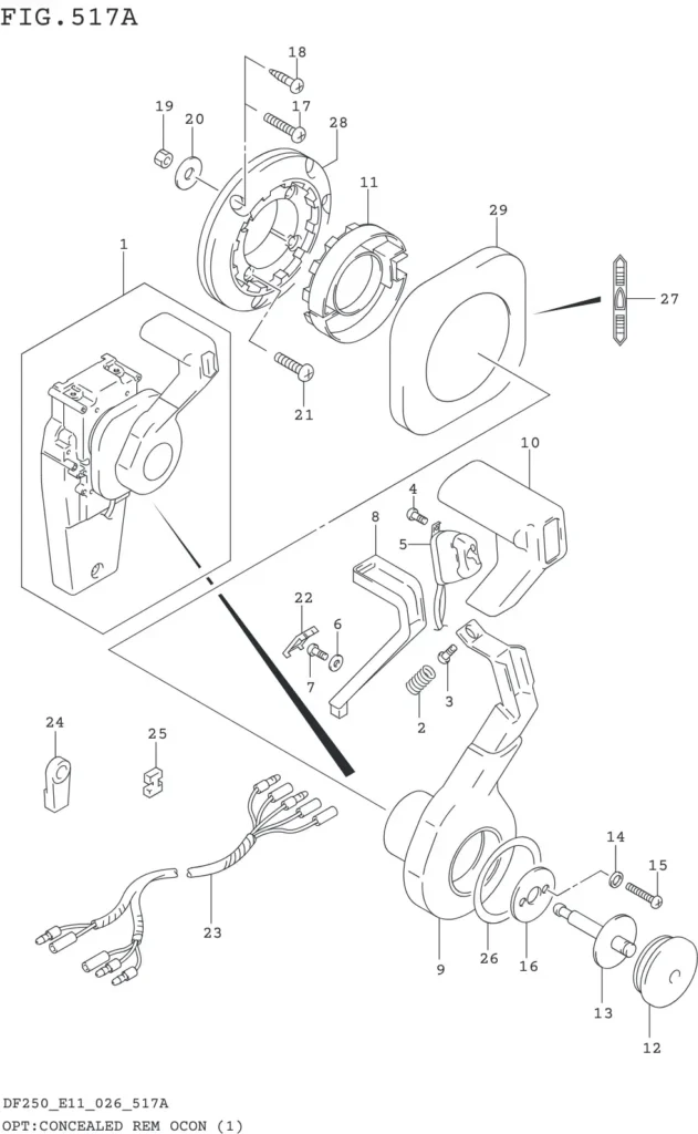 DF200T,Z,225T,Z,250T,Z,ST-640001~ OPT:CONCEALED REMOCON (1)