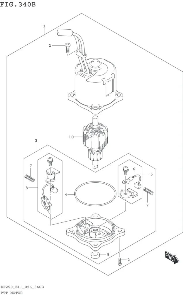 DF200T,Z,225T,Z,250T,Z,ST-640001~ PTT MOTOR (L-TRANSOM)