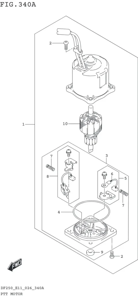 DF200T,Z,225T,Z,250T,Z,ST-640001~ PTT MOTOR (X-TRANSOM XX-TRANSOM)