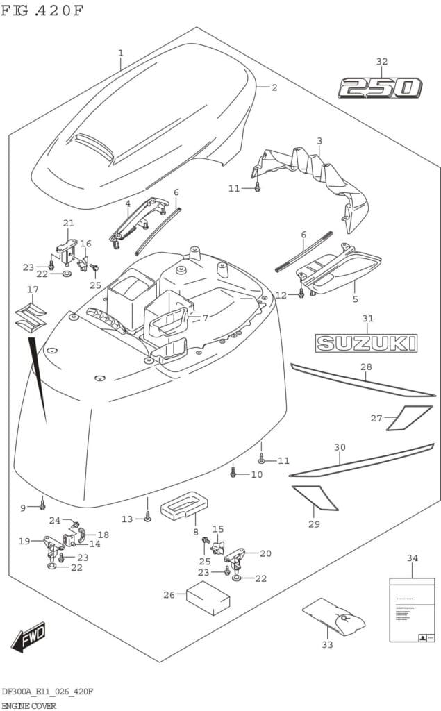 Engine Cover (DF250ATSS)