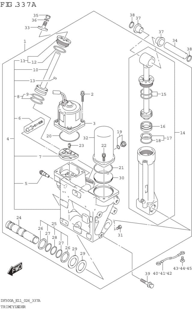 Trim Cylinder (X-Transom XX-Transom)