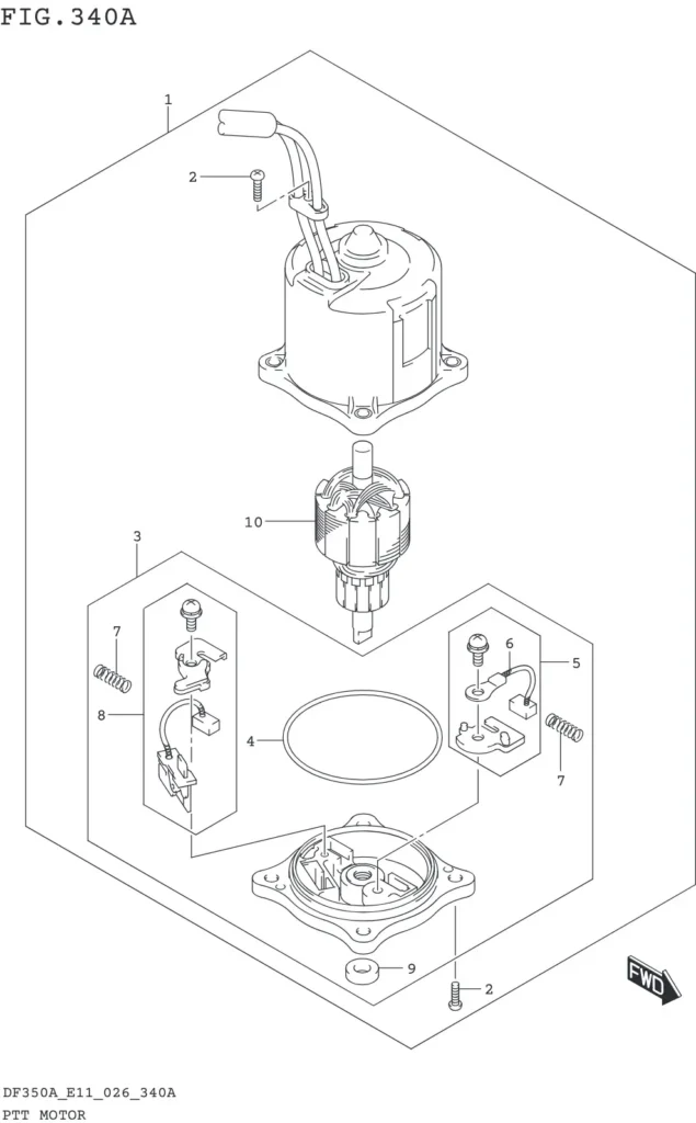 DF300B,BMD,325A,350A,AMD-640001~ PTT MOTOR (DF350A DF325A DF300B)
