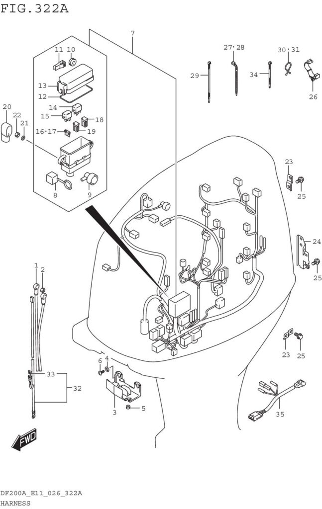 Harness (DF200AT DF200AZ DF175AT DF175AZ)
