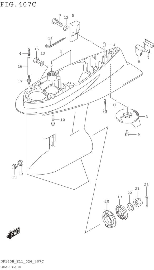 Gear Case (DF115BS)