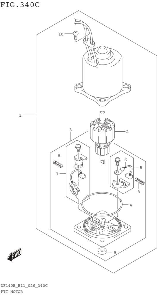 PTT Motor (DF115B DF115BZ DF100C)