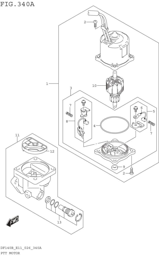 PTT Motor (DF140B DF140BZ)