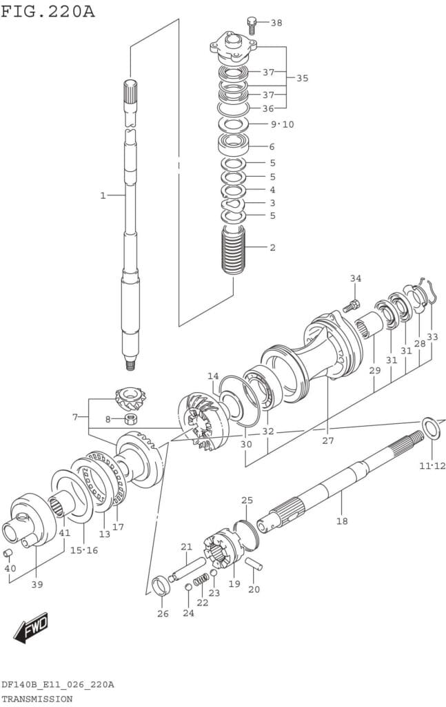 Transmission (DF140B DF115B DF115BS DF100C)