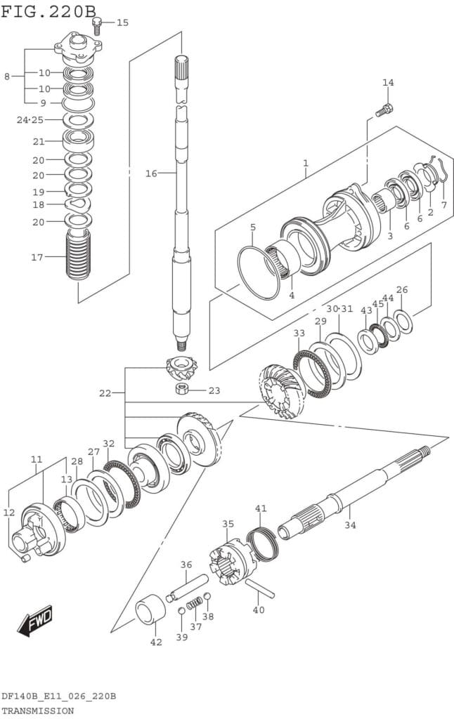 Transmission (DF140BZ DF115BZ)