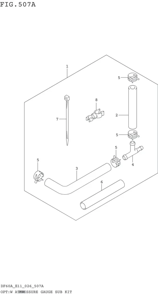 DF40AT,AQH,ATH,AST,50AT,ATH,AVT,60AT,AQH,ATH,AVT-640001~ OPT:WATER PRESSURE GAUGE SUB KIT