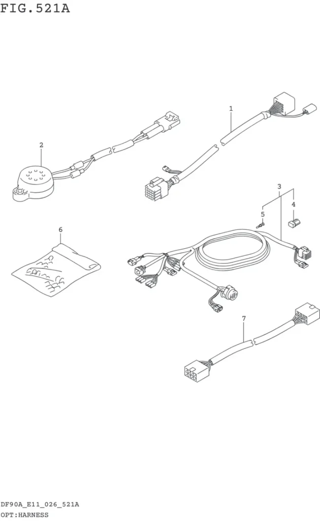 DF70AT,ATH,75AT,80AT,90AT,ATH,AWQH,100BT-640001~ OPT:HARNESS