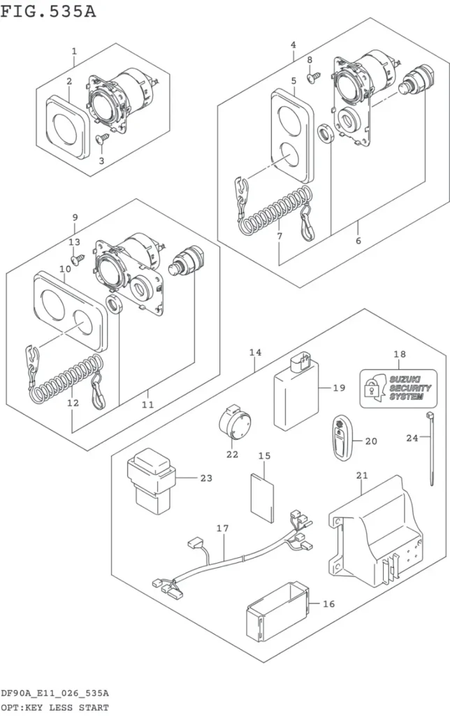 DF70AT,ATH,75AT,80AT,90AT,ATH,AWQH,100BT-640001~ OPT:KEY LESS START (SEE NOTE 1)