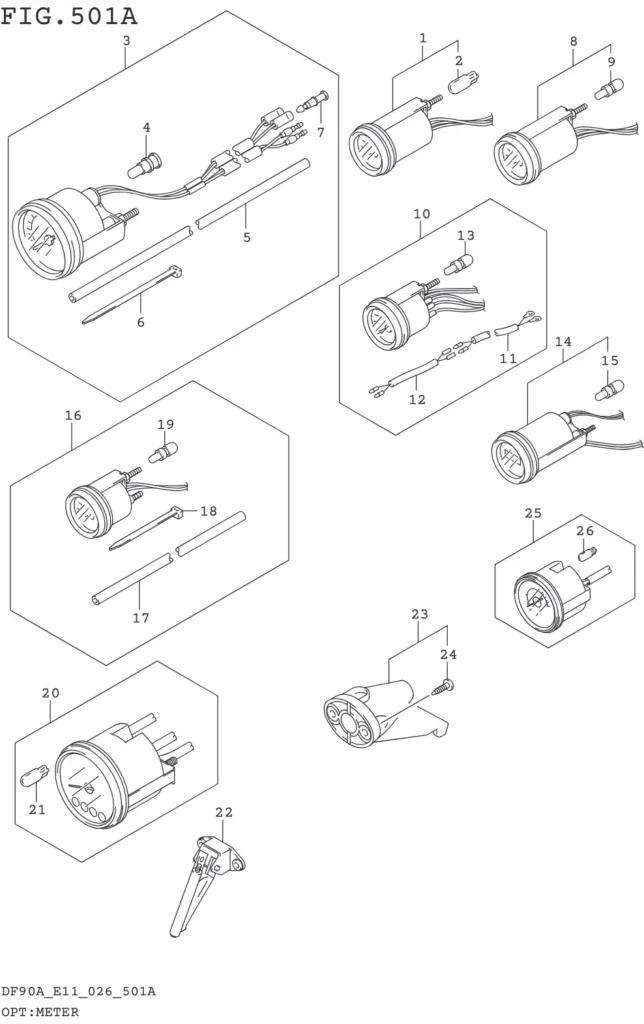DF70AT,ATH,75AT,80AT,90AT,ATH,AWQH,100BT-640001~ OPT:METER (DF70A DF75A DF80A DF90A DF100B)