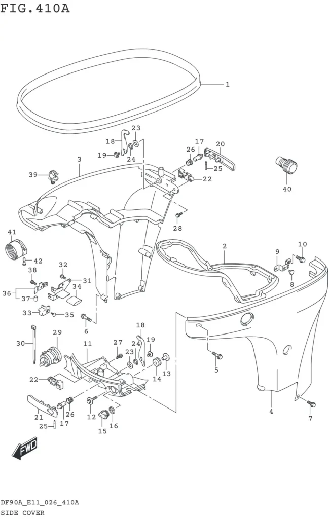 DF70AT,ATH,75AT,80AT,90AT,ATH,AWQH,100BT-640001~ SIDE COVER (DF70A DF75A DF80A DF90A DF100B)